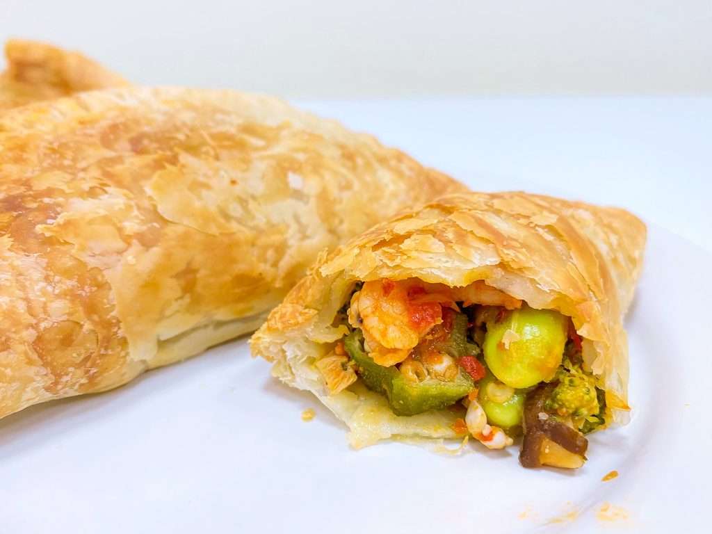 Spicy Seafood Veggie Puff